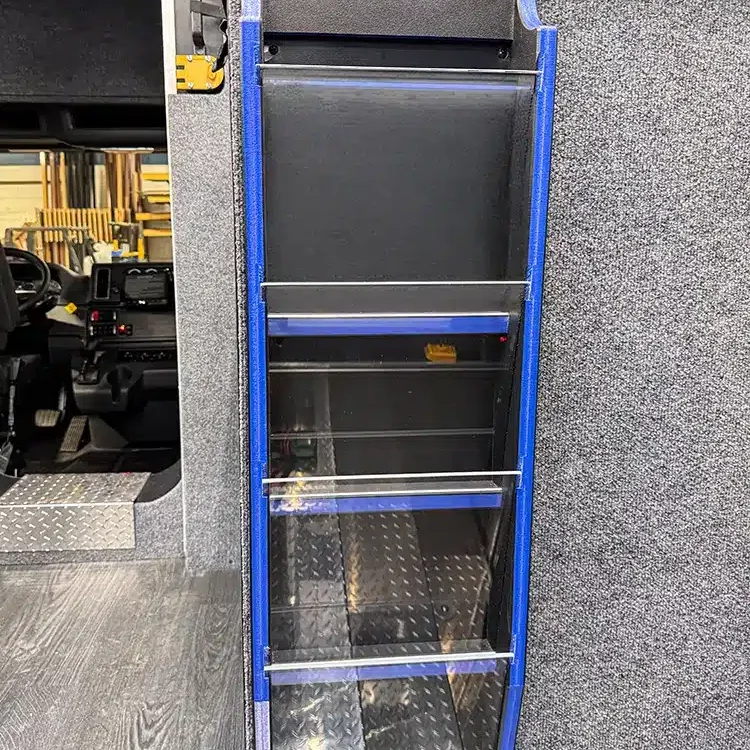 litature-rack-blue